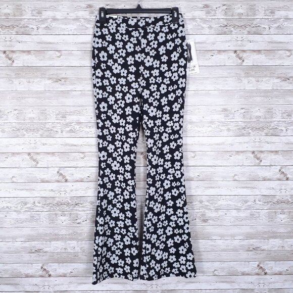 Vanilla Star Pull On Flare Pants S Super High Rise Daisy 574A - Picture 1 of 6